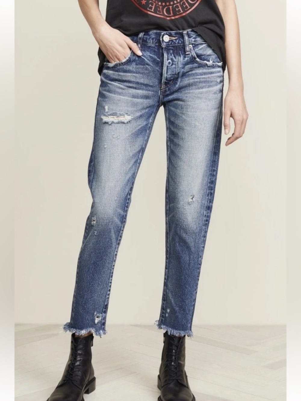 MOUSSY VINTAGE Kelley Tapered Jeans See Measurements For Size MSRP $325